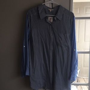 Silky oversized boyfriend shirt!